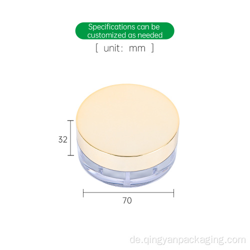 Ausgefallene gut gestaltete lose Pulverglas